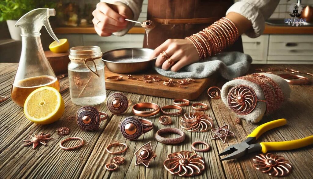 Kupfer Schmuck reinigen und polieren
